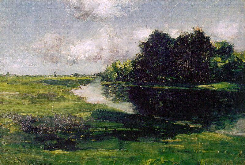 Chase, William Merritt Long Island Landscape after a Shower of Rain Norge oil painting art
